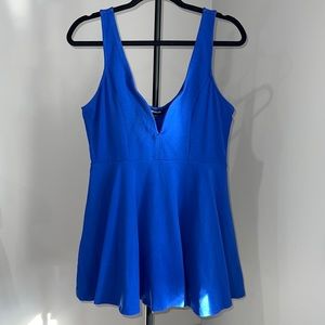 Romper Dress Royal Blue